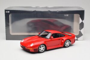 Porsche 959 Guards Rosso Minichamps 1:18 155066200 Pressofusione — immagine 6 di 6