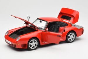 Porsche 959 Rosso AUTOart 1:18 78082 Pressofusione — immagine 2 di 8