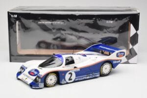 Porsche 962 #2 H-J. Stuck / D. Bell Team Porsche AG Winners 1000km Hockenheim 1985 Minichamps 1:18 155856502 Pressofusione — immagine 6 di 6