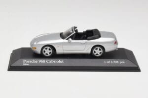 Porsche 968 Argento Minichamps 1:43 400062332 Pressofusione