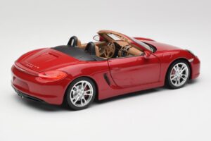 Porsche Boxster 981 S Guards Rosso Minichamps 1:18 110062031 Pressofusione — immagine 3 di 8