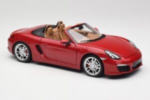 Porsche Boxster 981 S Guards Rosso Minichamps 1:18 110062031 Pressofusione — immagine 6 di 8