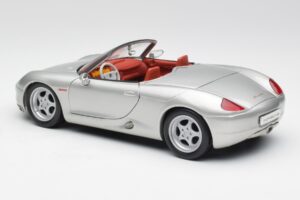 Porsche Boxster 986 Argento Maisto 1:18 37800-M3 Pressofusione — immagine 7 di 8