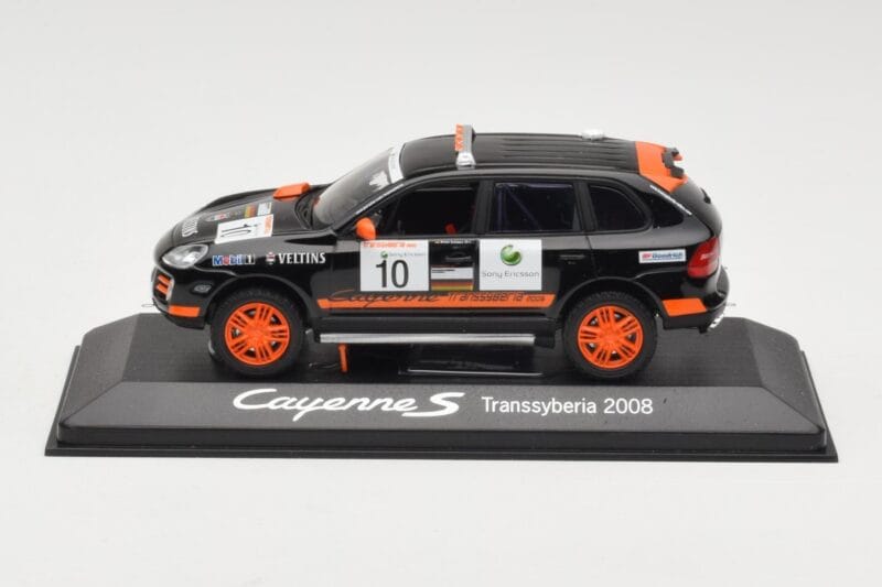 Porsche Cayenne 955 S Transsyberia #10 Nero Arancione 2008 Minichamps 1:43 WAP02001819 Pressofusione