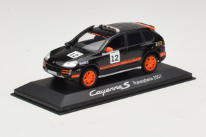 Porsche Cayenne S #12 Transsyberia 2007 Nero Arancione Minichamps 1:43 WAP02000918 Pressofusione — immagine 2 di 5
