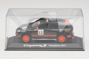 Porsche Cayenne S #12 Transsyberia 2007 Nero Arancione Minichamps 1:43 WAP02000918 Pressofusione — immagine 4 di 5
