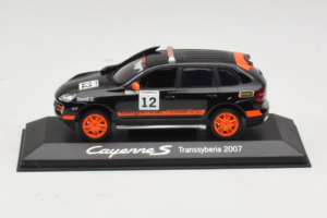 Porsche Cayenne S #12 Transsyberia 2007 Nero Arancione Minichamps 1:43 WAP02000918 Pressofusione