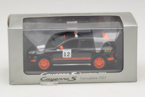 Porsche Cayenne S #12 Transsyberia 2007 Nero Arancione Minichamps 1:43 WAP02000918 Pressofusione — immagine 5 di 5