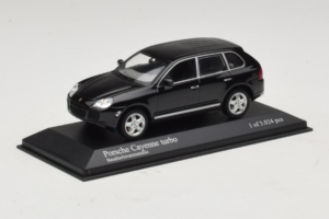 Porsche Cayenne 955 Turbo Black Metallic Minichamps 1:43 400061080 Pressofusione — immagine 2 di 5