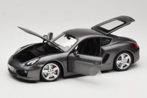 Porsche Cayman 981 S Grigio Minichamps 1:18 WAP0210070D Pressofusione — immagine 2 di 8