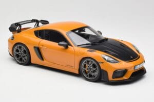 Porsche Cayman GT4 RS 982 Weissach Package Bahama Yellow Norev 1:18 187252 Pressofusione — immagine 6 di 8