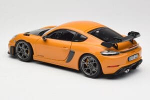 Porsche Cayman GT4 RS 982 Weissach Package Bahama Yellow Norev 1:18 187252 Pressofusione — immagine 7 di 8