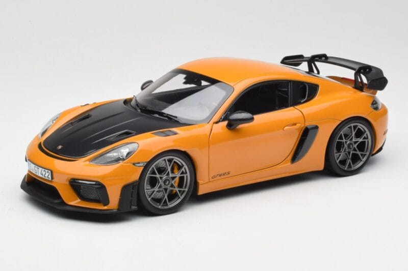 Porsche Cayman GT4 RS 982 Weissach Package Bahama Yellow Norev 1:18 187252 Pressofusione