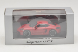 Porsche Cayman 981 GTS Rosso Minichamps 1:43 WAP0200150E Pressofusione — immagine 5 di 5