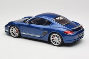 Porsche Cayman R 987.2 Aqua Blue Metallic GT Spirit 1:18 GT901 Resina — immagine 5 di 6