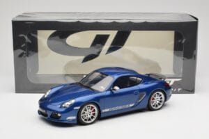 Porsche Cayman R 987.2 Aqua Blue Metallic GT Spirit 1:18 GT901 Resina — immagine 6 di 6