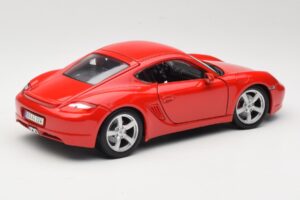 Porsche Cayman S 987.2 Rosso Maisto 1:18 31122 Pressofusione — immagine 3 di 8