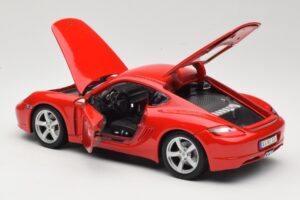 Porsche Cayman S 987.2 Rosso Maisto 1:18 31122 Pressofusione — immagine 5 di 8