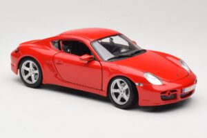 Porsche Cayman S 987.2 Rosso Maisto 1:18 31122 Pressofusione — immagine 6 di 8