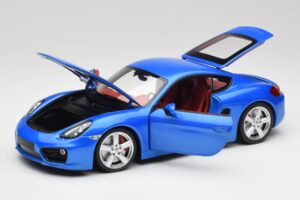 Porsche Cayman 981 S Aqua Blu Metallizzato Minichamps 1:18 110062221 Pressofusione — immagine 2 di 8
