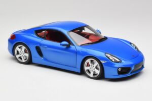 Porsche Cayman 981 S Aqua Blu Metallizzato Minichamps 1:18 110062221 Pressofusione — immagine 6 di 8