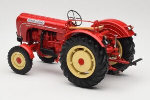 Porsche-Diesel Super Trattore Hofherr Schrantz Rosso Minichamps 1:18 109183071 Pressofusione — immagine 7 di 8