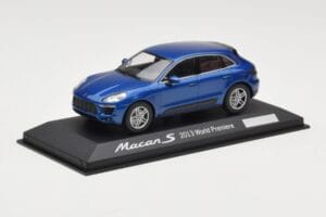 Porsche Macan 95B S Blu World Premiere Minichamps 1:43 WAP0201550E Pressofusione — immagine 2 di 4