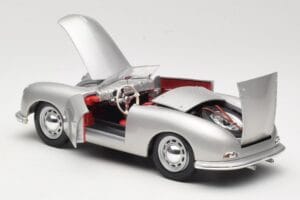 Porsche No. 1 Typ 356 Roadster Argento Maisto 1:18 50324 Pressofusione — immagine 5 di 8