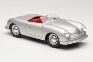 Porsche No. 1 Typ 356 Roadster Argento Maisto 1:18 50324 Pressofusione — immagine 6 di 8