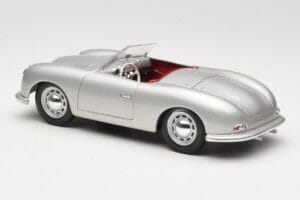 Porsche No. 1 Typ 356 Roadster Argento Maisto 1:18 50324 Pressofusione — immagine 7 di 8