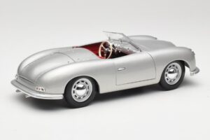 Porsche No. 1 356 Roadster Fish Argento Maisto 1:18 31853 Pressofusione — immagine 3 di 8