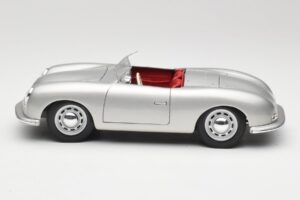Porsche No. 1 356 Roadster Fish Argento Maisto 1:18 31853 Pressofusione — immagine 4 di 8