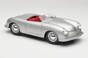 Porsche No. 1 356 Roadster Fish Argento Maisto 1:18 31853 Pressofusione — immagine 6 di 8