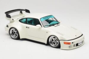 Porsche RWB 911 964 Flat Nose Grand Prix White GT Spirit 1:18 GT506 Resina — immagine 4 di 6