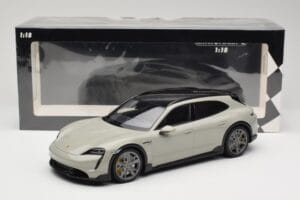 Porsche Taycan Cross Turismo Turbo S Chalk Grey Minichamps 1:18 155069302 Pressofusione — immagine 6 di 6