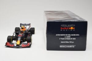 Red Bull Racing RB16 #23 A. Albon 4th Place Styrian GP 2020 Minichamps 1:18 110200223 Pressofusione — immagine 6 di 6