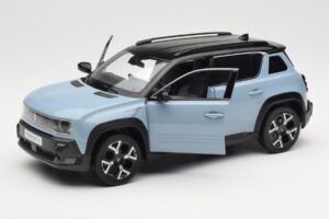 Renault 4 E-Tech Electric Cloud Blue Norev 1:18 185521 Pressofusione — immagine 2 di 8