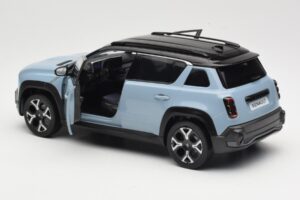 Renault 4 E-Tech Electric Cloud Blue Norev 1:18 185521 Pressofusione — immagine 5 di 8