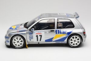Renault Clio Maxi #17 J. Ragnotti / G. Thimonier Tour de Corse 1995 Otto 1:12 G090 Resina — immagine 3 di 6