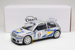 Renault Clio Maxi #17 J. Ragnotti / G. Thimonier Tour de Corse 1995 Otto 1:12 G090 Resina — immagine 6 di 6
