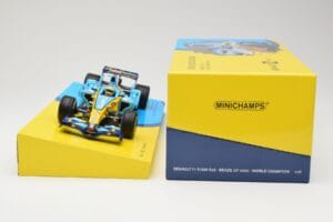 Renault R26 #1 F. Alonso F1 World Champion Brazilian GP 2006 Minichamps 1:18 147061801 Pressofusione — immagine 6 di 6