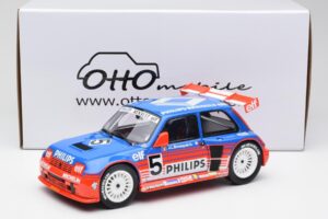 Renault R5 Maxi Turbo #5 Philips J-L. Busquet Superproduction 1987 Otto 1:18 OT1094 Resina — immagine 6 di 6
