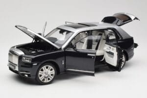 Rolls-Royce Cullinan Nero & Argento OEM 1:18 ROLLS001 Pressofusione — immagine 2 di 8