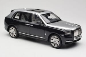 Rolls-Royce Cullinan Nero & Argento OEM 1:18 ROLLS001 Pressofusione — immagine 6 di 8