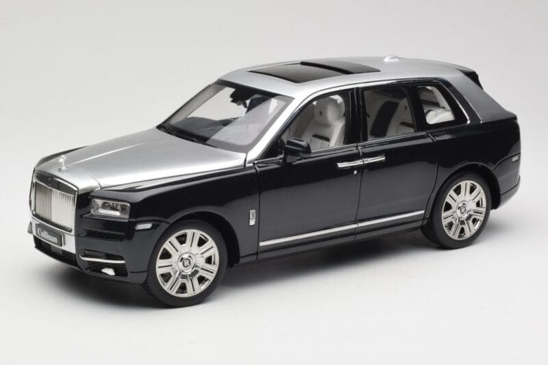 Rolls-Royce Cullinan Nero & Argento OEM 1:18 ROLLS001 Pressofusione