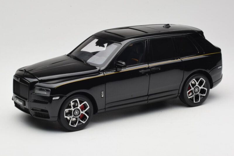Rolls-Royce Cullinan Nero Con Gold Coachline & Shadow Wheels OEM 1:18 028-15A Pressofusione