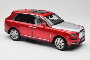 Rolls-Royce Cullinan Rosso Con Shadow Wheels OEM 1:18 028-18A Pressofusione — immagine 6 di 8