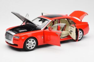 Rolls-Royce Ghost Rosso & Argento Kyosho 1:18 008802RS Pressofusione — immagine 2 di 8