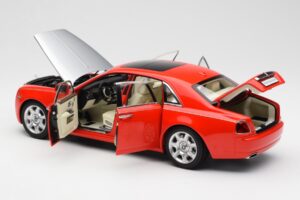 Rolls-Royce Ghost Rosso & Argento Kyosho 1:18 008802RS Pressofusione — immagine 5 di 8