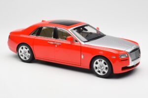 Rolls-Royce Ghost Rosso & Argento Kyosho 1:18 008802RS Pressofusione — immagine 6 di 8